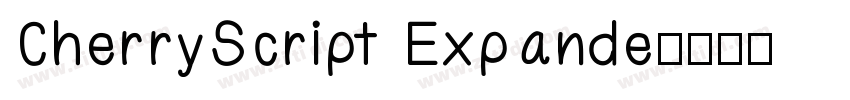 CherryScript Expande字体转换